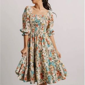 Baltic Born Marta Smocked Midi Dress